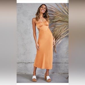Fortunate One/Alice Elle: UNTIL SUNDOWN MAXI DRESS ORANGE
